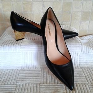 Nicholas Kirkwood PRISM pumps 60 black smooth leather sz 8.5